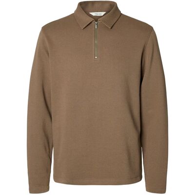Selected Slhmarc Rib Ls Polo M MOREL M Selected Slhmarc Rib Ls Polo M MOREL M
