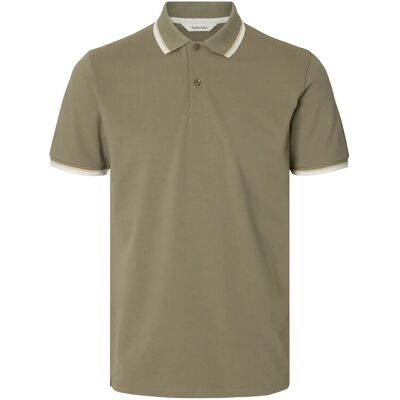 Selected Slmslim-Atlas Sport Ss Polo Noos XL VETIVER XL Selected Slmslim-Atlas Sport Ss Polo Noos XL VETIVER XL
