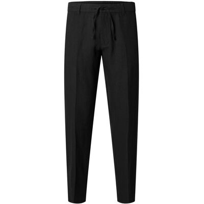 Selected Slm196-Straight Leroy Linen Bld Pnt Noos XXL BLACK XXL Selected Slm196-Straight Leroy Linen Bld Pnt Noos XXL BLACK XXL