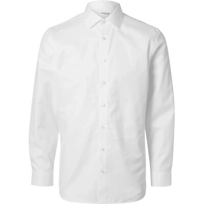 Selected Slhslim-Ethan Shirt Ls Spread Noos M BRIGHT WHITE M Selected Slhslim-Ethan Shirt Ls Spread Noos M BRIGHT WHITE M