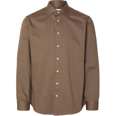 Selected Slhslim-Ethan Shirt Ls Spread Noos S CHOCOLATE BROWN S Selected Slhslim-Ethan Shirt Ls Spread Noos S CHOCOLATE BROWN S