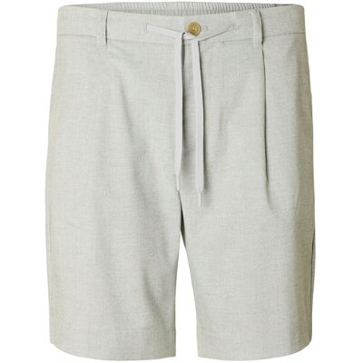 Selected Slhregular-Leroy Pleat Shorts Noos M LIGHT GREY MELANGE M Selected Slhregular-Leroy Pleat Shorts Noos M LIGHT GREY MELANGE M