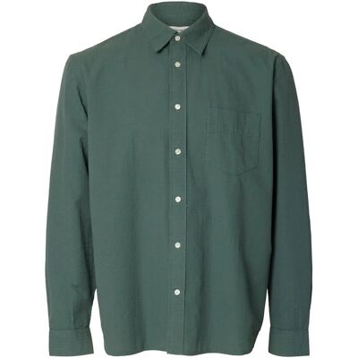 Selected Slhregfreddie Solid Seersucker Ls Shirt M BALSAM GREEN M Selected Slhregfreddie Solid Seersucker Ls Shirt M BALSAM GREEN M