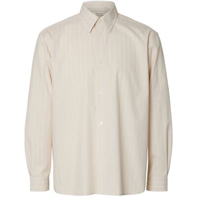 Selected Slhrlxben Stripe Ls Shirt M SAND M Selected Slhrlxben Stripe Ls Shirt M SAND M
