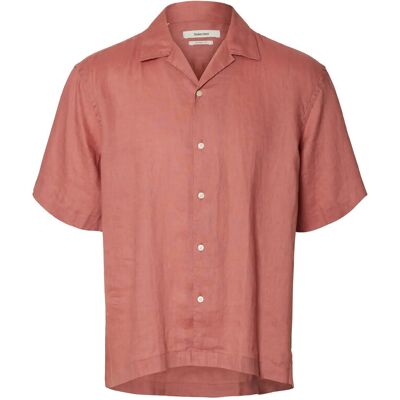 Selected Slhrlxkylian Linen Ss Shirt Resort M DUSTY ROSE M Selected Slhrlxkylian Linen Ss Shirt Resort M DUSTY ROSE M