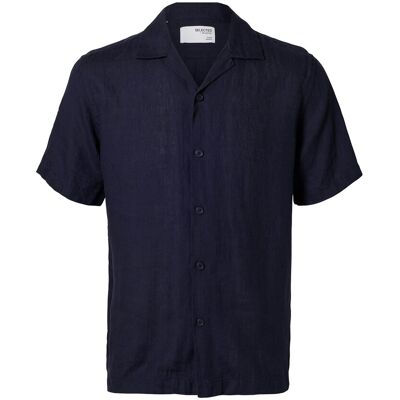 Selected Slhrlxkylian Linen Ss Shirt Resort S NAVY BLAZER S Selected Slhrlxkylian Linen Ss Shirt Resort S NAVY BLAZER S