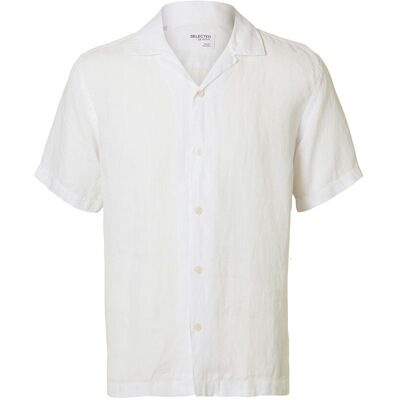 Selected Slhrlxkylian Linen Ss Shirt Resort M WHITE M Selected Slhrlxkylian Linen Ss Shirt Resort M WHITE M