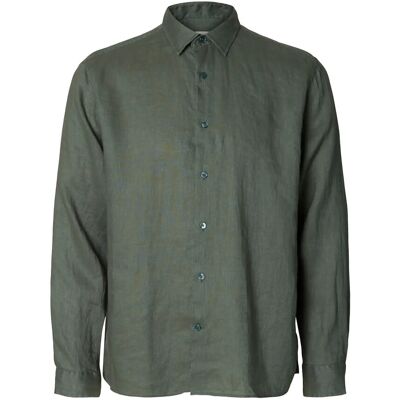 Selected Slhregkylian Linen Ls Shirt S BALSAM GREEN S Selected Slhregkylian Linen Ls Shirt S BALSAM GREEN S