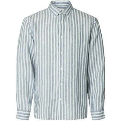 Selected Slhregkylian Linen Ls Shirt M BLUE MIRAGE M Selected Slhregkylian Linen Ls Shirt M BLUE MIRAGE M
