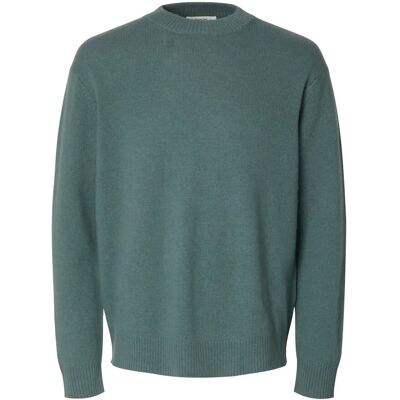 Selected Slhreuben Ls Knit Relaxed Crew Neck S BALSAM GREEN S Selected Slhreuben Ls Knit Relaxed Crew Neck S BALSAM GREEN S
