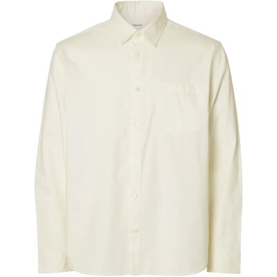 Selected Slmclaus-Carlo Denim Reg Ls Shirt Noos XXL ECRU XXL Selected Slmclaus-Carlo Denim Reg Ls Shirt Noos XXL ECRU XXL