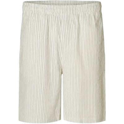 Selected Slhloose-Ace Seersucker String Shorts M EGRET M Selected Slhloose-Ace Seersucker String Shorts M EGRET M