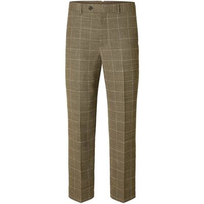 Selected Slhrelaxed-Oasis Sun Chk Trs 50 SLATE BLACK 50 Selected Slhrelaxed-Oasis Sun Chk Trs 50 SLATE BLACK 50