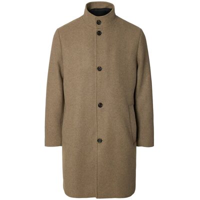 Selected Slmrainar Wool Blend Coat Noos M FALLEN ROCK M Selected Slmrainar Wool Blend Coat Noos M FALLEN ROCK M