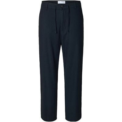 Selected Slm220-Loose Brody Linen Bld Pant Noos M BLACK M Selected Slm220-Loose Brody Linen Bld Pant Noos M BLACK M