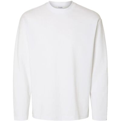Selected Slhlooseoscar Ls O-Neck Tee Noos XXL BRIGHT WHITE XXL Selected Slhlooseoscar Ls O-Neck Tee Noos XXL BRIGHT WHITE XXL