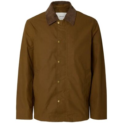 Selected Slmwalter Waxed Cotton 2.0 Jkt Noos L KANGAROO L Selected Slmwalter Waxed Cotton 2.0 Jkt Noos L KANGAROO L