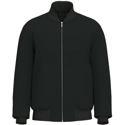 Selected Slhjens Wool Blend Bomber XXL BLACK XXL Selected Slhjens Wool Blend Bomber XXL BLACK XXL