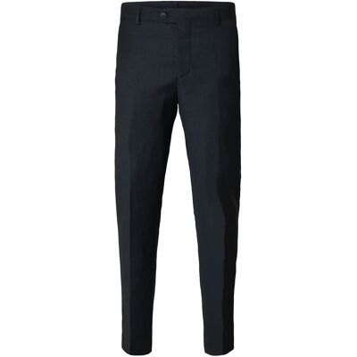 Selected Slmslim-Neil Chk Trs Noos 54 DARK NAVY 54 Selected Slmslim-Neil Chk Trs Noos 54 DARK NAVY 54