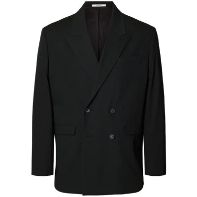 Selected Slmrelaxed-Liam Db Blz Noos 56 BLACK 56 Selected Slmrelaxed-Liam Db Blz Noos 56 BLACK 56