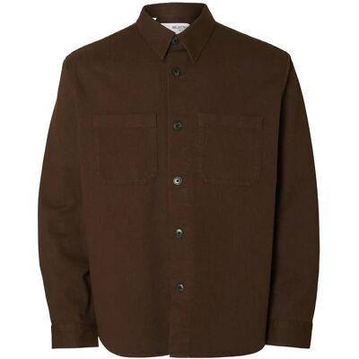 Selected Slmtravis Twill Overshirt Ls Noos M DEMITASSE M Selected Slmtravis Twill Overshirt Ls Noos M DEMITASSE M