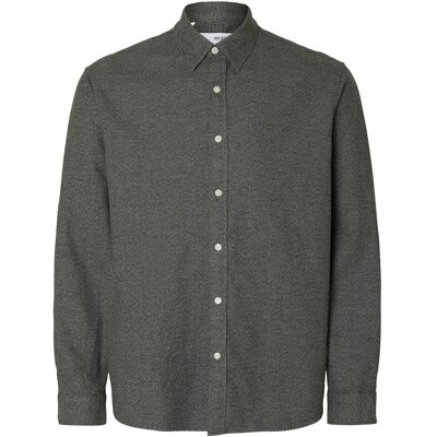 Selected Slmregclaus Noah Brush Twist Sht Ls Noos M GRAY FLANNEL M Selected Slmregclaus Noah Brush Twist Sht Ls Noos M GRAY FLANNEL M