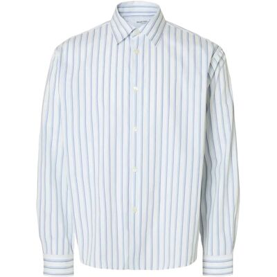 Selected Slhrlxhenri Stripe Ls Shirt M WHITE M Selected Slhrlxhenri Stripe Ls Shirt M WHITE M