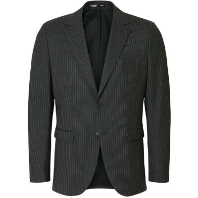 Selected Slhslim-Theo Lano Pinstriped Blz 54 GREY 54 Selected Slhslim-Theo Lano Pinstriped Blz 54 GREY 54