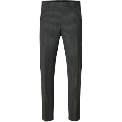 Selected Slhslim-Theo Lano Pinstriped Trs 54 GREY 54 Selected Slhslim-Theo Lano Pinstriped Trs 54 GREY 54