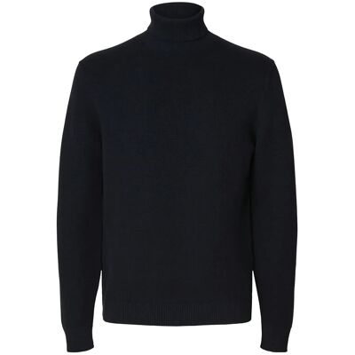 Selected Slmdane Ls Knit Structure Roll Neck Noos XL SKY CAPTAIN XL Selected Slmdane Ls Knit Structure Roll Neck Noos XL SKY CAPTAIN XL