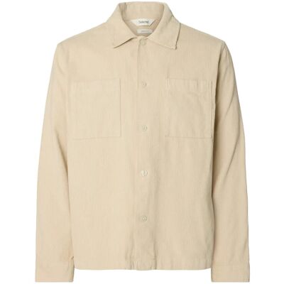 Selected Slhregtate Cord Overshirt M OATMEAL M Selected Slhregtate Cord Overshirt M OATMEAL M