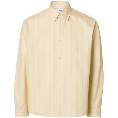 Selected Slhctmben Stripe Ls Shirt M ANGORA M Selected Slhctmben Stripe Ls Shirt M ANGORA M
