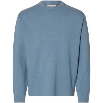 Selected Slhteller Fn Relaxed Crew Neck Noos XL DUSTY BLUE XL Selected Slhteller Fn Relaxed Crew Neck Noos XL DUSTY BLUE XL