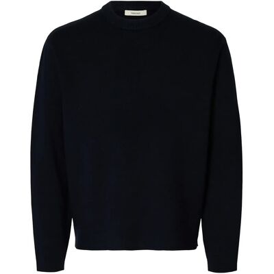 Selected Slhteller Fn Relaxed Crew Neck Noos M SKY CAPTAIN M Selected Slhteller Fn Relaxed Crew Neck Noos M SKY CAPTAIN M