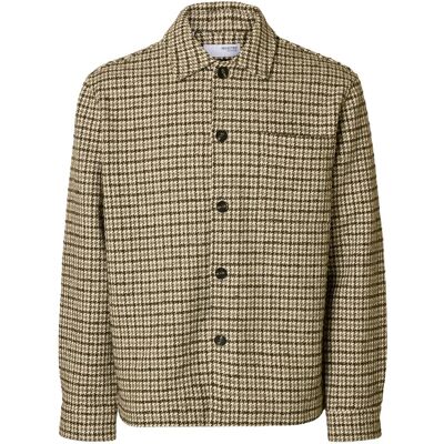 Selected Slhregari Wool Blend Nf Undyed Overshirt M EGRET M Selected Slhregari Wool Blend Nf Undyed Overshirt M EGRET M
