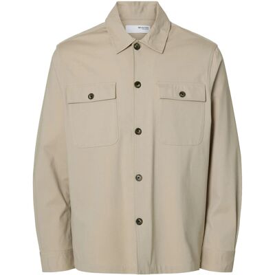 Selected Slhreg Lorent Bi-Stretch Overshirt Noos S PURE CASHMERE S Selected Slhreg Lorent Bi-Stretch Overshirt Noos S PURE CASHMERE S
