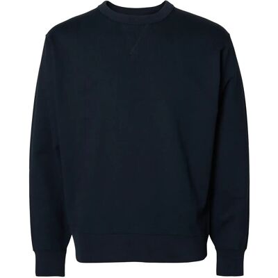 Selected Slmrelaxluke Ls Sweat Crew Neck Noos XXL DARK SAPPHIRE XXL Selected Slmrelaxluke Ls Sweat Crew Neck Noos XXL DARK SAPPHIRE XXL