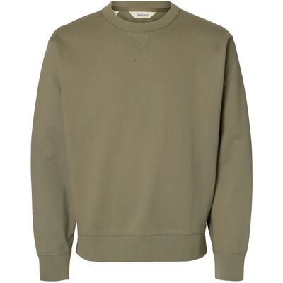 Selected Slmrelaxluke Ls Sweat Crew Neck Noos M VETIVER M Selected Slmrelaxluke Ls Sweat Crew Neck Noos M VETIVER M