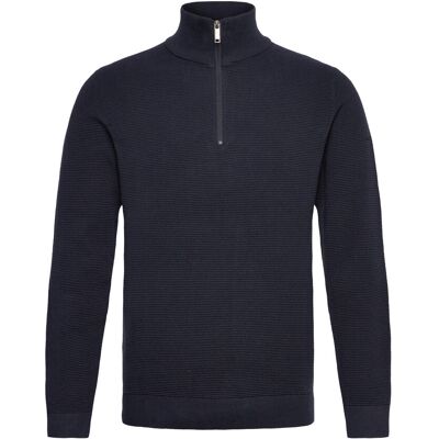 Selected Slhross Ls Knit Structure Half Zip Noos S DARK SAPPHIRE S Selected Slhross Ls Knit Structure Half Zip Noos S DARK SAPPHIRE S
