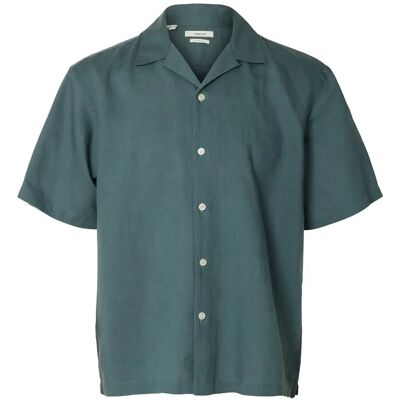 Selected Slmrlxclay Linenblend Ss Shirt Res Noos S BALSAM GREEN S Selected Slmrlxclay Linenblend Ss Shirt Res Noos S BALSAM GREEN S