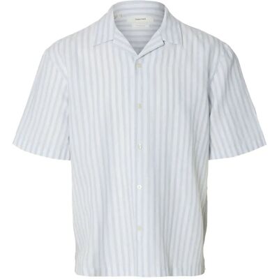 Selected Slmrlxclay Linenblend Ss Shirt Res Noos S DUSTY BLUE S Selected Slmrlxclay Linenblend Ss Shirt Res Noos S DUSTY BLUE S