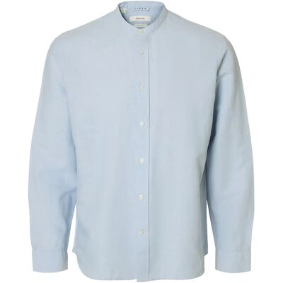Selected Slmregclay Linenblend Ls Shirt Band Noos M DUSTY BLUE M Selected Slmregclay Linenblend Ls Shirt Band Noos M DUSTY BLUE M