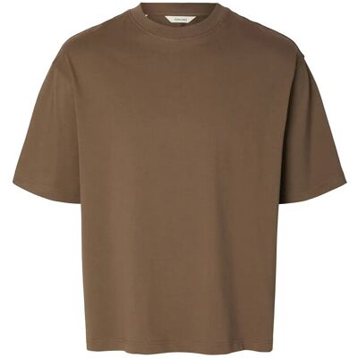 Selected Slmrelaxaspen 2-Ply Ss O-Neck Noos S CHOCOLATE CHIP S Selected Slmrelaxaspen 2-Ply Ss O-Neck Noos S CHOCOLATE CHIP S