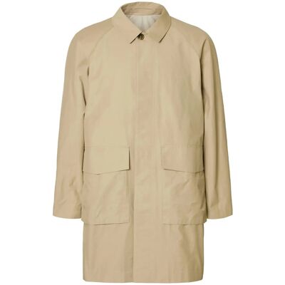 Selected Slhbrad Car Coat Ex S WHITE PEPPER S Selected Slhbrad Car Coat Ex S WHITE PEPPER S