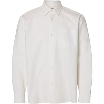 Selected Slhrlxsander Oxford Shirt Ls Noos S WHITE S Selected Slhrlxsander Oxford Shirt Ls Noos S WHITE S