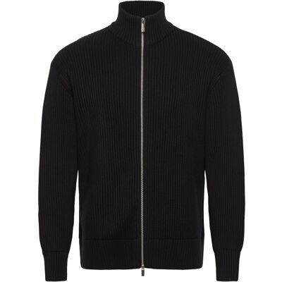 Selected Slhdry Ls Knit Relaxed Full Zip Collar XL BLACK XL Selected Slhdry Ls Knit Relaxed Full Zip Collar XL BLACK XL
