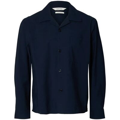 Selected Slhregotis Light Cotton Blend Overshirt M SKY CAPTAIN M Selected Slhregotis Light Cotton Blend Overshirt M SKY CAPTAIN M