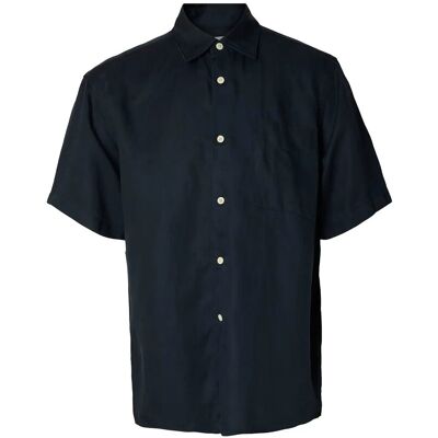 Selected Slhrlxmika Tencel Blend Ss Shirt S SKY CAPTAIN S Selected Slhrlxmika Tencel Blend Ss Shirt S SKY CAPTAIN S
