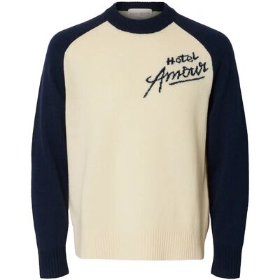 Selected Slhreuben Hotel Amour Relaxed Crew Neck XL SKY CAPTAIN XL Selected Slhreuben Hotel Amour Relaxed Crew Neck XL SKY CAPTAIN XL