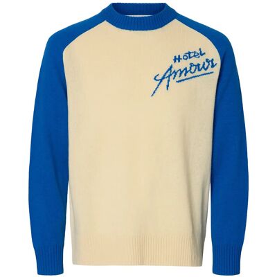 Selected Slhreuben Hotel Amour Relaxed Crew Neck XXL VICTORIA BLUE XXL Selected Slhreuben Hotel Amour Relaxed Crew Neck XXL VICTORIA BLUE XXL